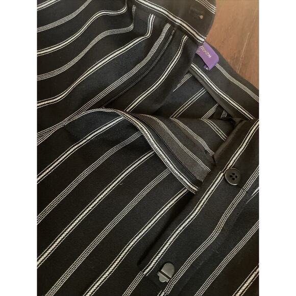 Ralph Lauren Collection Purple Label Pinstripe Wool Pant 4 Straight Leg Runway - Picture 15 of 15